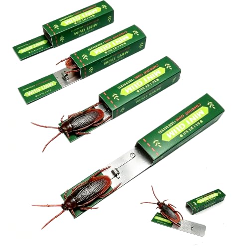 Fake cockroach heads tucked inside real gum wrappers — a classic prank with a genuinely startling delivery mechanism.