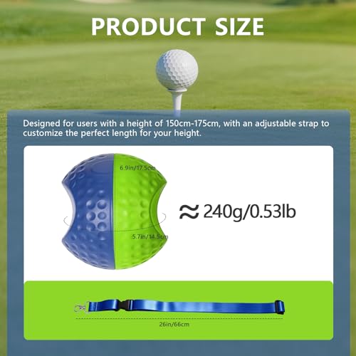 ZoiNavyer Golf Training Aid Ball, Swing Trainer for Impact Precision & Consistent Swings, Fixes Slicing, Scooping & Chicken Wing, Simple Effective Golf Training Tool — view 2