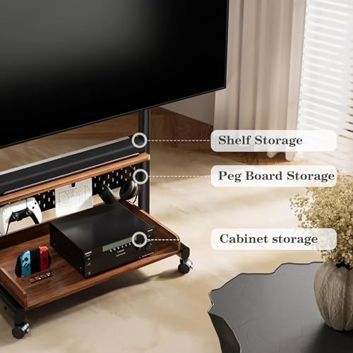 Soporte móvil de piso para TV LCD THEGA 40-85 pulg. miniatura 5