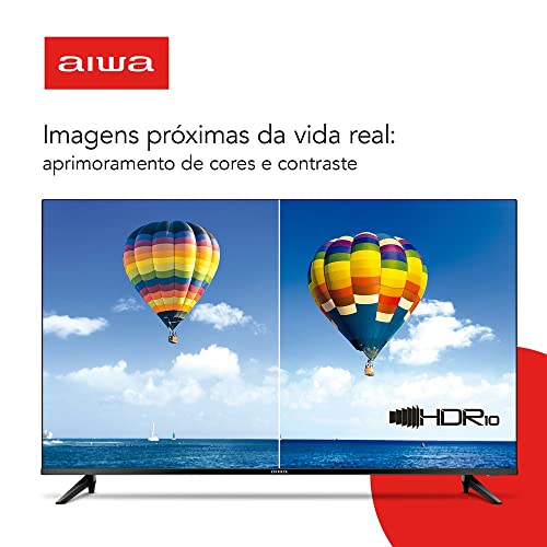 SmartTV Aiwa 50” 4K, Borda Ultrafina, HDR10, Dolby Áudio - AWS-TV-50-BL-01 TV 50