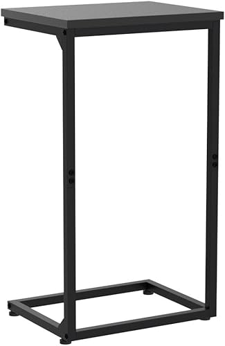 Miniatura 4 de AMHANCIBLE Mesas C HET02BBK - Juego de 2 bandejas de TV, mesa de sofá para espacios pequeños, mesitas de noche para sala de estar, dormitorio,