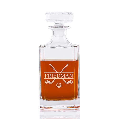 Golf Personalized Whiskey Decanter