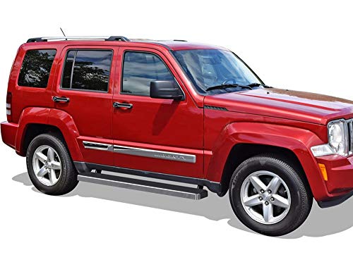 Estribos laterales APS de acero inoxidable para Jeep Liberty miniatura 6