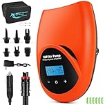 TONSIM Electric SUP Pump 20PSI – Rechargeable 15000mAh Cordless Paddle Board Pump, Dual-Stage Auto-Off, Fast Inflation/Deflation, LCD Display, 12V Car Adapter – for SUP, Kayak, Boat, Tent