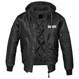 wind- und wasserabweisend Spaß Kostet Männer MA1 Bomberjacke mit Kapuze gefüttert Winter Version SECURITY Größe S bis 7XL
