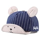 Peecabe Baby Baseball Cap Toddler Infant Boys Girls Sun Hat Breathable Cute Hats for Spring Summer 6M-3T (US, Age, 6 Months, 24 Months, Stripe Navy)