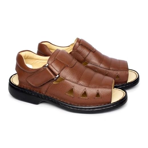 Sandália Masculina em Couro Legítimo | Palmilha Ortopédica | Casual e Anatômica | Ideal para o Dia a Dia | Fabricada no Brasil (Chocolate, BR, Adulto, Numérico, 40)