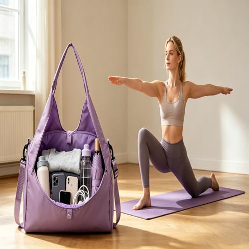 Bolsa para esterilla de yoga HEYANN con zapatillero, ideal para fitness y natación 5