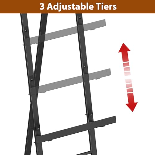 2 Pack Easel Stand for Sign, Metal Easels with Chain Support, Adjustable Free Standing Painting Rack for Display, Poster Picture, Wedding Sign,17" x 17" x 58", Black by SEHERTIWY - Image 6