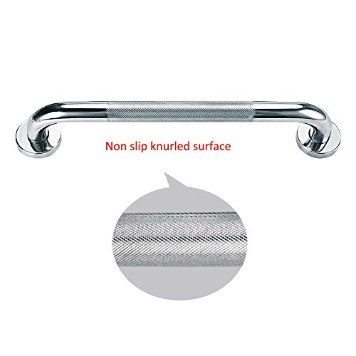Sunmall 16 Inch Bath Grab Bar, Sturdy Stainless Steel Shower Safety Handle For Bathtub,Toilet, Bathroom,Stairway Handrail,Anti-Slip Grip Prevention For Elderly, Handicapped, Disabled,Pregant Women #TOP2