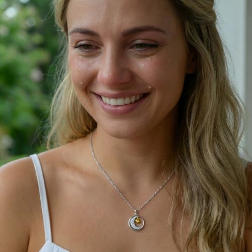 Image of Love You This Much Sentimental Bonus Daughter Necklace, Birthday Gift for Bonus Daughter, Stepdaughter Jewelry, Gift for Stepdaughter