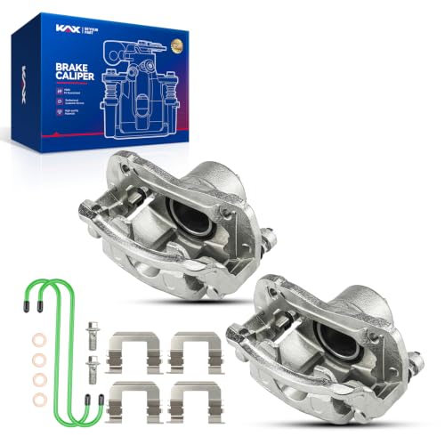 Image of KAX 19B2998+19B2999 Brake Caliper Compatible with Hyundai Sonata 2006 2007 2008 2009 2010, Front Disc Brake Caliper