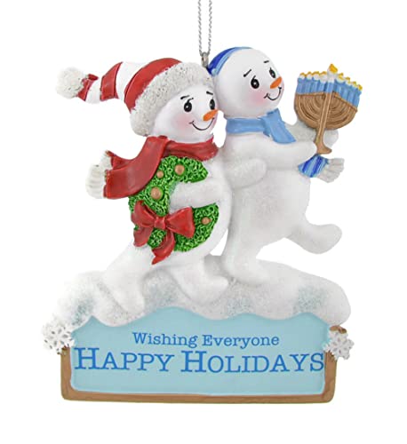 Kurt Adler Resin Hanukkah Snowman Ornament 4