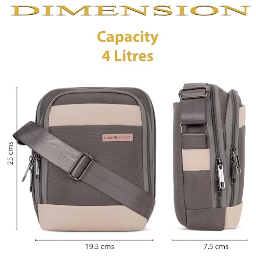 Image of Lavie Sport Athos Sling Bag | Stylish Crossbody Bag | Bag for Travel | Multipurpose Crossbody Bag with Adjustable Strap for Travel and Office Use | Shoulder Bag for Women