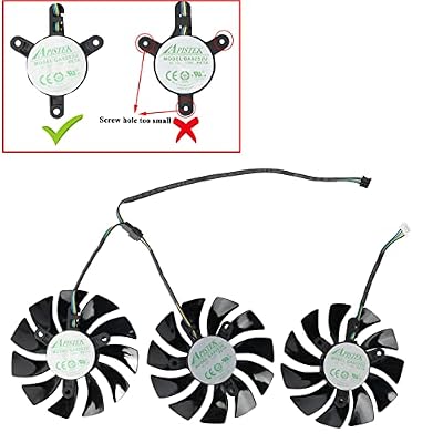 RTX2080 GPU Fan Replacement for Zotac RTX 2080 Ti AMP Graphics Card Cooling Fan (Fan-A(1pc))