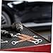 OUNONA 6pcs Automotive Ground Strap Kit Flat Braided Copper Grounding Cable with Ring Terminals for Engine Electrical Systems High Conductivity Easy Installation