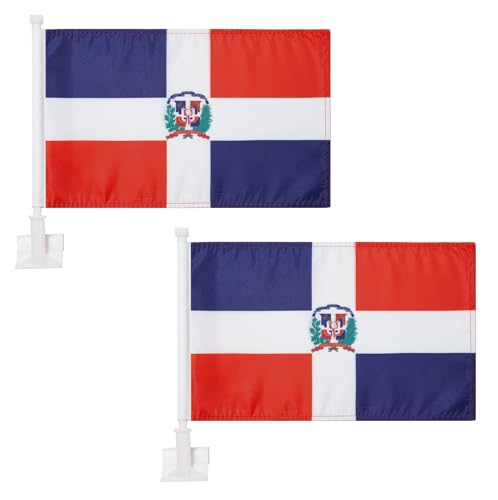Drapeaux de voiture de campagne avec mât résistant pour défiler fièrement