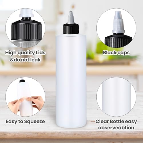 Botellas para condimentos y barbacoa con tapa protectora, juego de 30 piezas 4