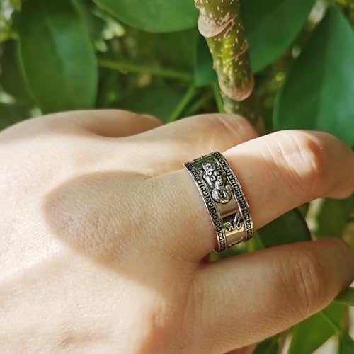 Image of Feng Shui PiXiu Mantra Ring - Lucky Wealth Jewelry