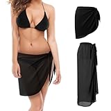 【Vielfältige Tragemöglichkeiten】Das bikini cover up lässt sich vielseitig binden – als sarong pareo, strandkleid mit oder als elegantes strandkleid sommer für den Urlaub. Es passt perfekt zu verschiedenen Stilen und Anlässen und ist ein multifunktionales sarong tuch für strandurlaub.