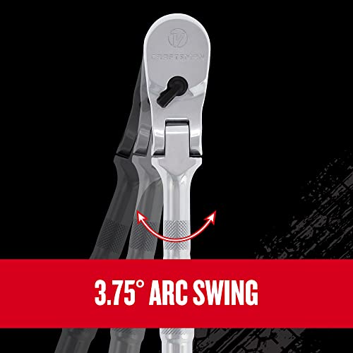 Trinquete flex de 96 dientes CRAFTSMAN 1/2 herramientas cabezal flexible 8
