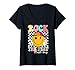 Women's Rock The Test Testing Day Smile Face Teacher Motivational V-Neck T-Shirt