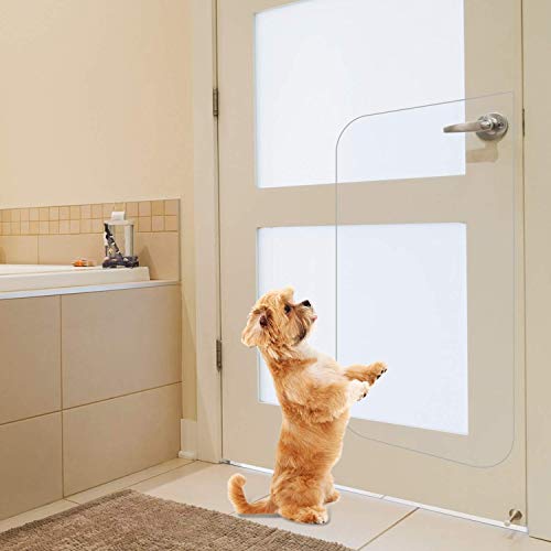 Protection de porte transparente flexible et résistante pour animaux - 8