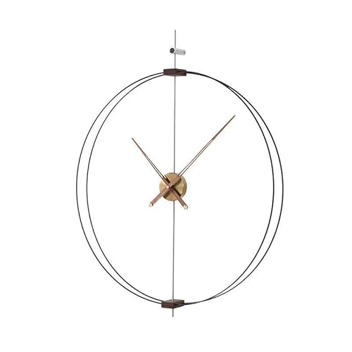 NIBHZ Large Wall Clock, Metal Oversized Wall Clocks for Living Room Decor, Bedroom and Kitchen, Completely Silent, Non Ticking, Battery Operated,60cm