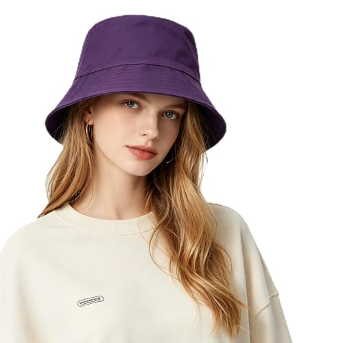 Image of Bucket Hats Bulk Solid Color DIY Blank Hat Bucket Hats for Men, Women and Adults