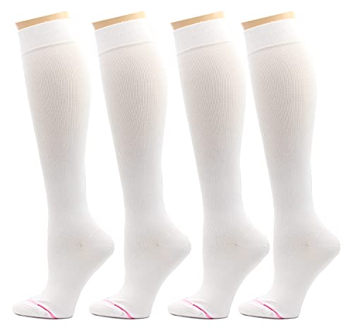 Image of 4 Pairs Pack Women's Dr. Motion Graduated Compression Knee High Socks