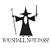 Bargain Max Decals - You Shall Not Pass! - Gandalf LOTR Sticker Decal Notebook Car Laptop 6" (Black)