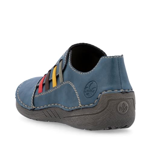 Rieker Damen 52560, Frauen Halbschuhe,straßenschuhe,Strassenschuhe,Sportschuhe,Freizeitschuhe,Turnschuhe,Laufschuhe,blau (14),40 EU / 6.5 UK