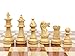 House of Chess - Victorian Staunton Golden Acacia Wood Chess Set - 14 x 14 Inches Wooden Folding Chess Board with Algebraic Notation - Wooden Chess Pieces with King Height 3 Inches + 2 Extra Queens
