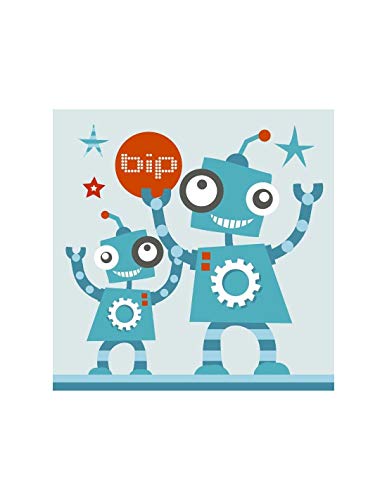 Tableau enfant Robots Bip V019870 pour décorer une chambre de bébé