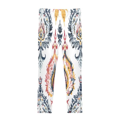 Toddler Girls Leggings Printed Yoga Pants Leggings Floral Embroidery for Kids2