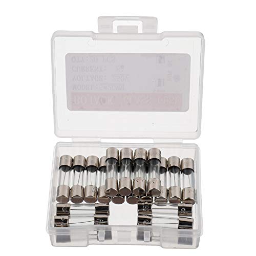 Bojack 5X20Mm 8A 8Amp 250V 0.2X0.78 Inch F8Al250V Fast-Blow Glass Fuses(Pack Of 20 Pcs) #TOP1
