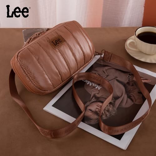 Image of x Lee Dual Wristlet Wallets for Women, Puffer Crossbody Wallets Purse with Phone Pocket & Zipper Closure