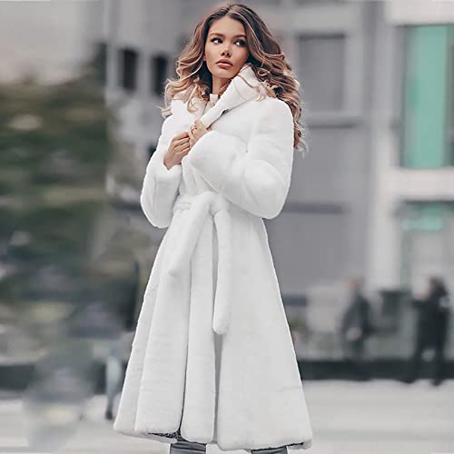 Wshemv Long Winter Coats For Women, White Fur Vest Plus Size Fleece Jackets Women S Jackets Short Faux Coat Warm Furry Fauxlong Jacket Sleeve Outerwear Jacets Light Spring Under 39 (4Xl, White) #TOP1