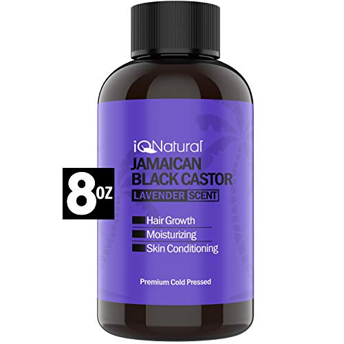 Jamaican Black Castor Oil for Hair Growth and Skin Conditioning - 100% Cold-Pressed 8oz by IQ Natural