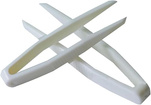 50 Pcs White Mini Plastic Tweezers, Fixed Double Eyelid Sticker Tweezers, Makeup Tool, Contact Lens Clip, Hair Removal Tweezers for Double Eyelid, Beauty Tweezers