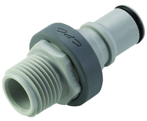 Colder NS6D24008 Polypropylene Tube Fitting, Insert, Shutoff, In-Line, 3/8