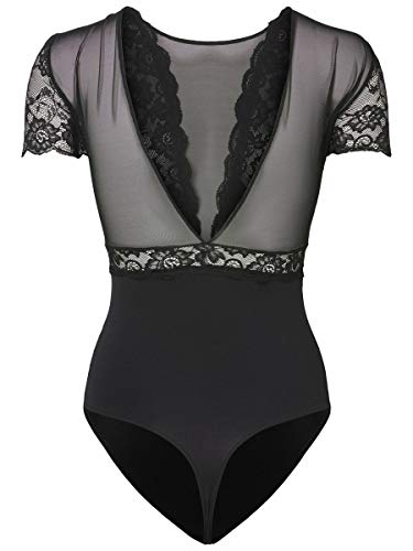 PIECES PCSICCA SS BODYSTOCKING NOOS dames body - Afbeelding 3