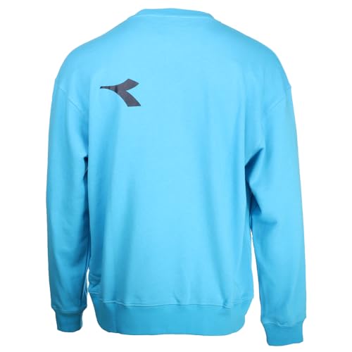 Diadora Mens Crew Neck Manifesto Sweatshirt Casual - Blue3