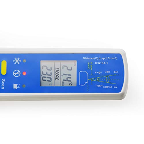 Amtast 2 In 1 Instant Read Thermometer Non-Contact Infrared Thermometer Food Temperature Meter With Haccp Check For Cooking Grilling Bbq Lab #TOP5