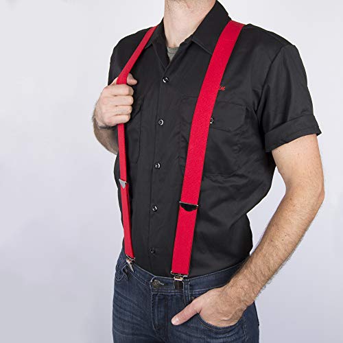 Image of Dickies Men's 1-1 /4 inch Solid Straight Clip Suspender - Adjustable Fit, Heavy-Duty Clips