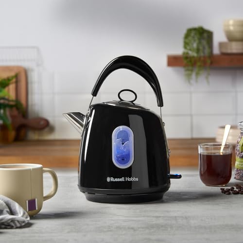 Russell Hobbs Stylevia Kettle & 4 Slice Toaster Black