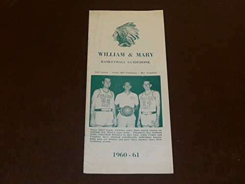 1960 1961 WILLIAM MARY COLLEGE BASKETBALL MEDIA GUIDE