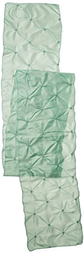 LTC LINENS LinenTablecloth Pinwheel Table Runner, Hemlock, 14" x 108"