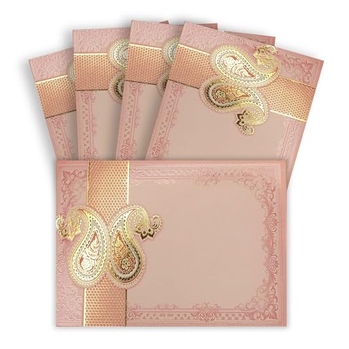 Image of Fonsie cash shagun Pocket small size (4.53 * 3.35 inches) fancy design envelopes pack of 100 for gifting money on wedding gift, baby shower gift, shagun, family gatherings, Ambiyan Pink.