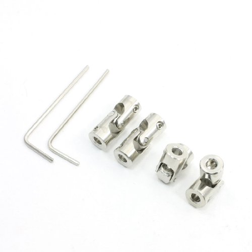 4Pcs 4mm to 4mm Inner Dia Rotatable Universal Joint Connector